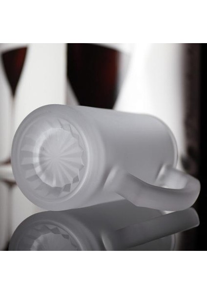 Buzul Kupası Yüksek Kapasiteli Buzlu Kolu Cam Bardak Isıya Dayanıklı Güzel Şarap Bira Drinkware Kupa Çay Bardağı | Bira Steins(Yurt Dışından)