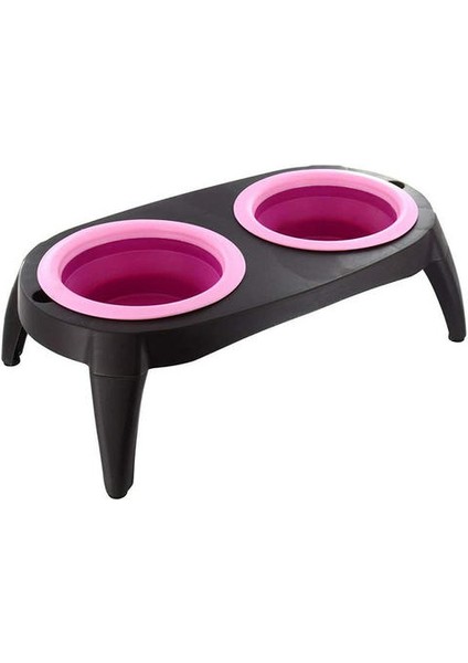 Standı ile Yüksek Köpek Kase Dayanıklı Çevre Dostu Katlanabilir Ayrılabilir Bacak Gıda Su Pet Besleyici Yemekleri Bulaşık Makinesi Güvenli | Köpek Beslemesi(Yurt Dışından)