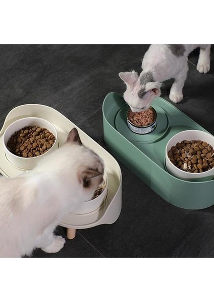 Çift Besleme Kase Yaka Koruyun Köpek Köpek Kedi Su Yiyecek Besleyici Için Speramik Kase Koruyun | Köpek Beslemesi(Yurt Dışından)