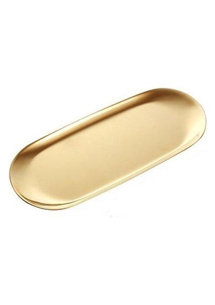 Paslanmaz Çelik Havlu Tepsi Depolama Tepsi Çanak Plakası Çay Tepsisi Meyve Tepsileri Kozmetik Takı Organizatör, Golden, Oval | (Altın)(Yurt Dışından) fiyatları