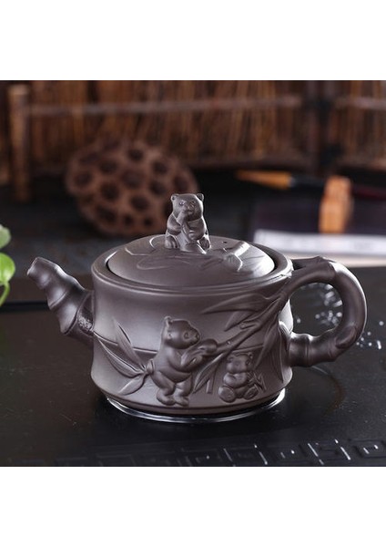 350 ml Çaydanlık Çin Porselen Panda Bambu Çay Potu Kung Fu Çay Seti Çaydanlıklar El Yapımı Zisha Seramik Su Isıtıcısı | Çaydanlıklar(Yurt Dışından) fırsatları