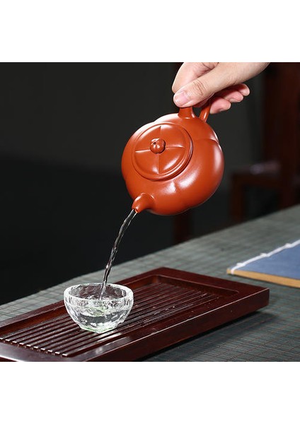 Stil Yixing Mor Kil Çayırcı Çince Su Isıtıcısı Çiçek Tipi Kung Fu Zisha Çay Seti Teaware Özelleştirilmiş Hediyeler Authentic | Çaydanlıklar(Yurt Dışından)