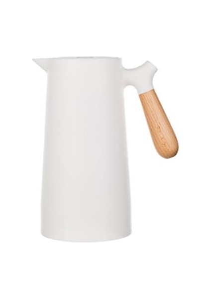 Kapaklı Büyük Kapasiteli Cam Çaydanlık, 1000ML Isı Koruma Pot Çift Duvar Şişesi Su Çiçek Demlik Cezve | Çaydanlıklar (B)(Yurt Dışından)