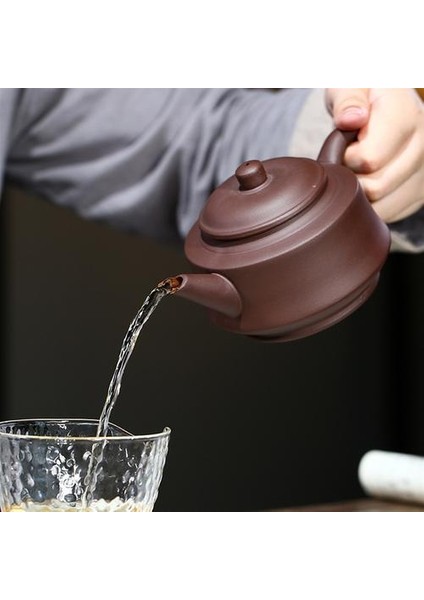 Cevheri Mor Kil Demlik El Çan Büyük Ürün Tek Çay Demlik Kung Fu Takım Elbise | Çaydanlıklar(Yurt Dışından)