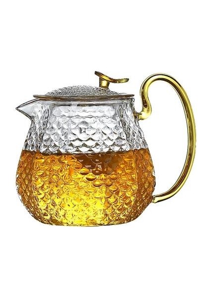 Yüksek Borosilikat Cam Çaydanlık Ev Yüksek Sıcaklık Direnci Çekiç Desen Demlik Kung Fu Çay Seti Filtre Kabarcık Çaydanlık | Çaydanlıklar (Çaydanlık)(Yurt Dışından)