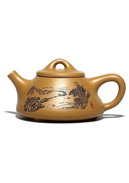 Yixing Demlik Mor Kil Taş Scoop Çay Potu Teaware Güzellik El Yapımı Su Isıtıcısı Suit Çin Çay Seti Özel Hediyeler Otantik 220ML | Çaydanlıklar(Yurt Dışından)