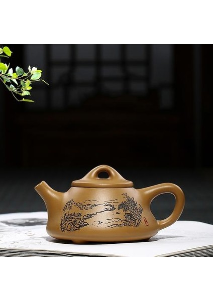 Yixing Demlik Mor Kil Taş Scoop Çay Potu Teaware Güzellik El Yapımı Su Isıtıcısı Suit Çin Çay Seti Özel Hediyeler Otantik 220ML | Çaydanlıklar(Yurt Dışından) fiyatları