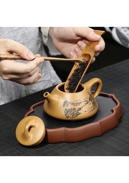 Yixing Demlik Mor Kil Taş Scoop Çay Potu Teaware Güzellik El Yapımı Su Isıtıcısı Suit Çin Çay Seti Özel Hediyeler Otantik 220ML | Çaydanlıklar(Yurt Dışından) fırsatları