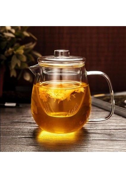 Isıya Dayanıklı Cam Çay Potu ve Bardak Seti Çin Kung Fu Çay Seti Çiçek Demlik Su Isıtıcısı Kupa Cam Çaydanlık ile Filtre Puer Çay | Teaware Setleri(Yurt Dışından)
