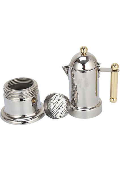 Paslanmaz Çelik Stopetop Espresso Kahve Makinesi Percolator Indüksiyonu(Yurt Dışından)