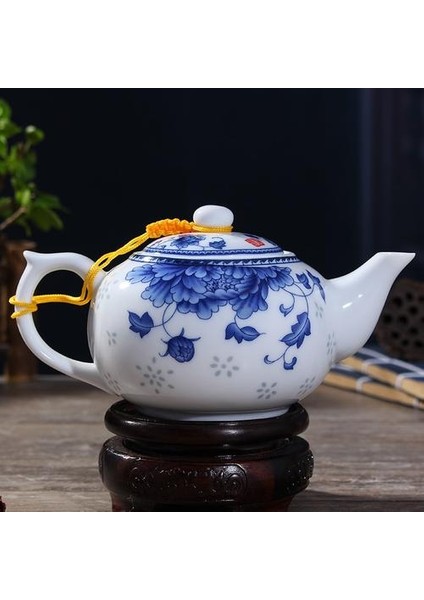 Jingdezhen 150 ml Porselen Mavi ve Beyaz Seramik Çaydanlık Su Isıtıcısı Kung Fu Demlik Çiçek Desen Çay Potu Promosyon! | Porselen Mavi | Çaydanlık Kettleporcelain Beyaz(Yurt Dışından) fiyatları