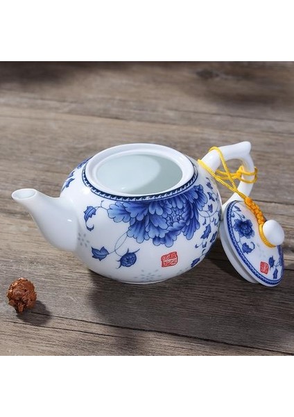 Jingdezhen 150 ml Porselen Mavi ve Beyaz Seramik Çaydanlık Su Isıtıcısı Kung Fu Demlik Çiçek Desen Çay Potu Promosyon! | Porselen Mavi | Çaydanlık Kettleporcelain Beyaz(Yurt Dışından) fırsatları
