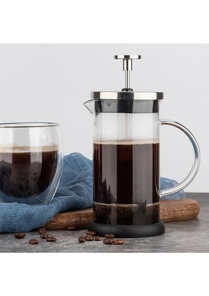 Basit Tasarım Fransız Basın Kahve Makinesi Sıcak ve Soğuk Su Isıtıcısı Süzgeci Çay Potu Su Filtresi Sürahi Sürahi Kapasitesi 12 Oz | Kahve Tencereler(Yurt Dışından)