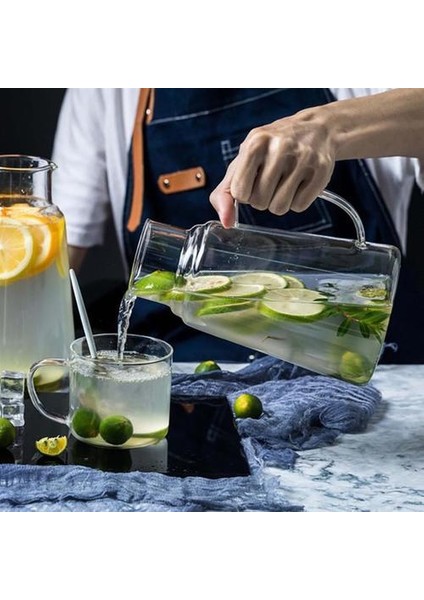 Kupası Içme Suyu Sürahi Kahve Tutucu Cam Su Sürahi Çay Su Isıtıcısı Kolu Çay Potu | Su Saksı ve su Isıtıcısı(Yurt Dışından) fırsatları