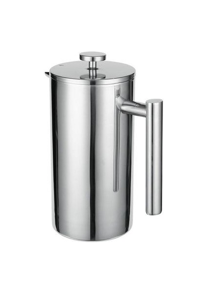 Paslanmaz Çelik Fransız Basın Kahve Makinesi Yüksek Çift Duvar U Şekilli Bacalı Kahve Presleme 2 Seviye Filtrasyon | Kahve Tencereler(Yurt Dışından)