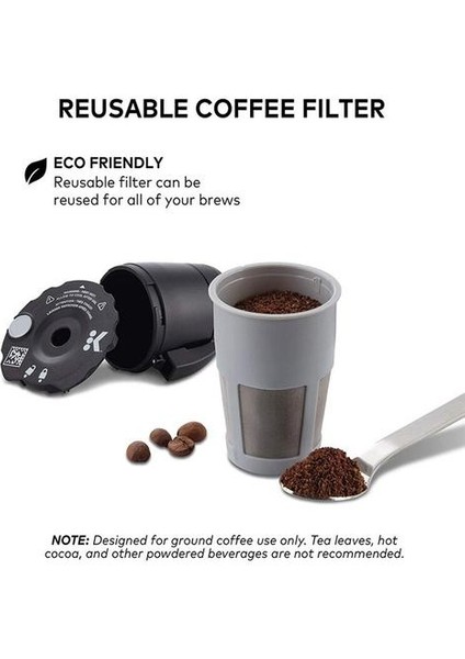 Keurig Için 1 Paket Kullanımlık Zemin Kahve Filtresi Keurig Için Komf 2.0 1.0 K200 250 K425 475 K525 575 | Kahve Filtreleri(Yurt Dışından) fiyatları