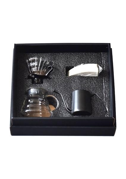 Kahve Makinesi Hediye Kutusu Seti Kamp Taşınabilir Büfe Kahve Bulut Pot Mini Kahve Percolator | Kahve Filtreleri(Yurt Dışından)