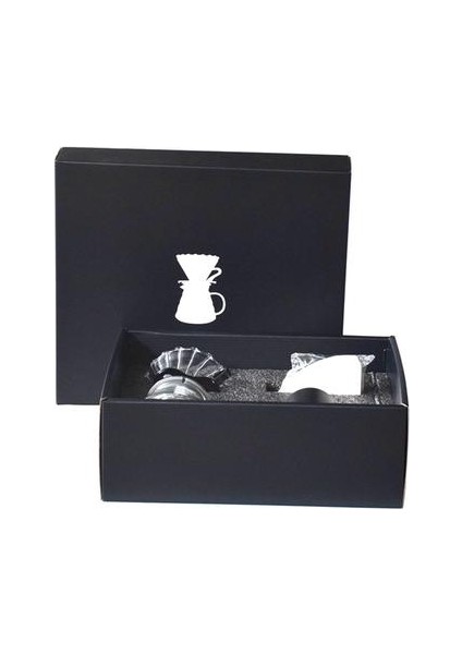 Kahve Makinesi Hediye Kutusu Seti Kamp Taşınabilir Büfe Kahve Bulut Pot Mini Kahve Percolator | Kahve Filtreleri(Yurt Dışından)