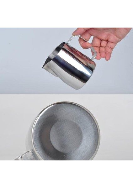 Eğik Ağız Paslanmaz Çelik Garland Kupası Kalınlaşmış Sivri Ağız Fantezi Süt Kupası Kahve Eşyaları(Yurt Dışından) modelleri