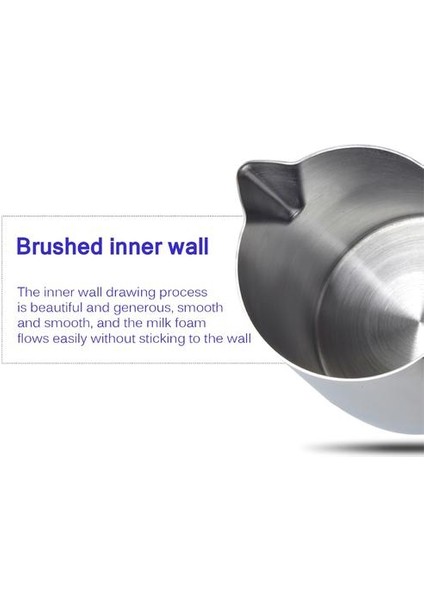 Eğik Ağız Paslanmaz Çelik Garland Kupası Kalınlaşmış Sivri Ağız Fantezi Süt Kupası Kahve Eşyaları(Yurt Dışından) fırsatları