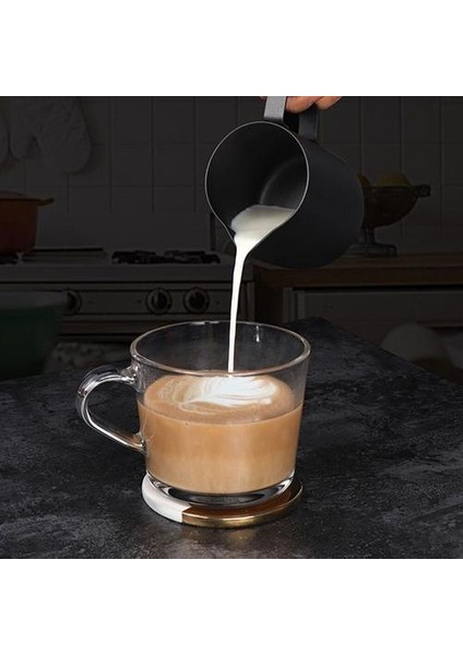 350ML Yapışmaz Paslanmaz Çelik Süt Köpürme Sürahi Espresso Kahve Barista Zanaat Latte Cappuccino Krem Köpüklü Sürahi Sürahi | Süt Sürahileri(Yurt Dışından) fırsatları