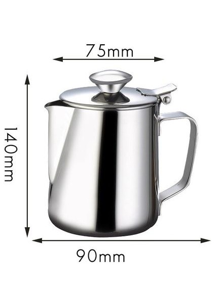 Kalın 304 Paslanmaz Çelik Garland Kupası Kapaklı Süt Kupası Garland Pot Kahve Eşyaları(Yurt Dışından) fırsatları