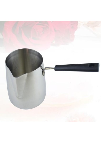 Paslanmaz Çelik Espresso Vapur Köpük Pot Latte Ters Pot Uzun Kolu Cappuccino Pot(Yurt Dışından)