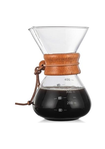 Yüksek Sıcaklığa Dayanıklı Cam Kahve Makinesi Cezve Espresso Kahve Makinesi Paslanmaz Çelik Filtre Tenceresi ile | Kahve Tencere(Yurt Dışından)