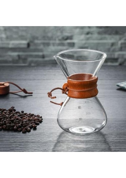 Yüksek Sıcaklığa Dayanıklı Cam Kahve Makinesi Cezve Espresso Kahve Makinesi Paslanmaz Çelik Filtre Tenceresi ile | Kahve Tencere(Yurt Dışından)