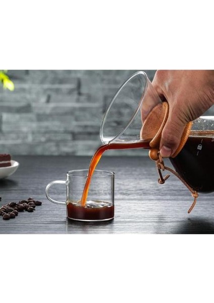 Yüksek Sıcaklığa Dayanıklı Cam Kahve Makinesi Cezve Espresso Kahve Makinesi Paslanmaz Çelik Filtre Tenceresi ile | Kahve Tencere(Yurt Dışından)