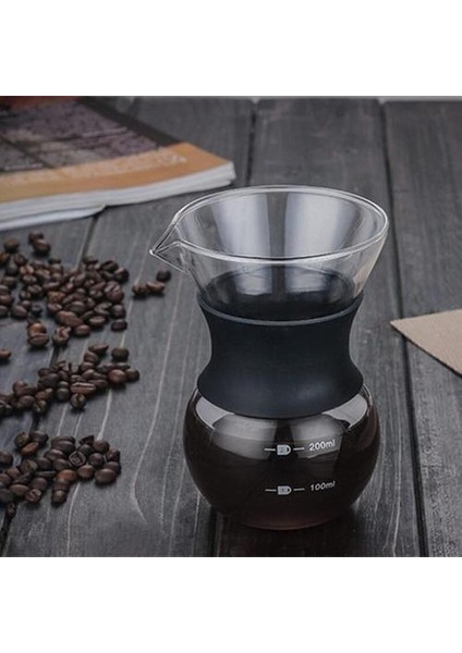 200 ml Moka Kahve Makinesi Mocha Espresso Latte Stovetop Cezve Percolator Araçları Kahve Makinesi Pot Cam Cezve | Kahve Kapları(Yurt Dışından)