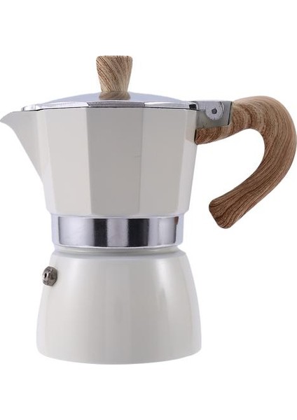 Latte Mocha Kahve Makinesi Italyan Moka Espresso Pot Stopetop Kahve Makinesi Beyaz | Kahve Tencereler(Yurt Dışından)