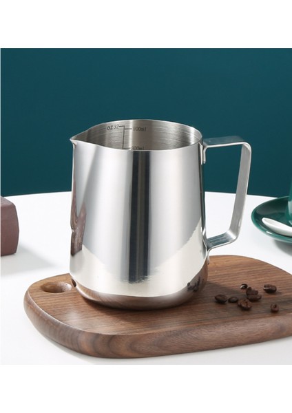 (Gümüş) 1000 ml Paslanmaz Çelik Köpüklü Sürahi Latte Pourer Cappuccino Kahve Sürahi (Gümüş) | Süt Sürahileri(Yurt Dışından)