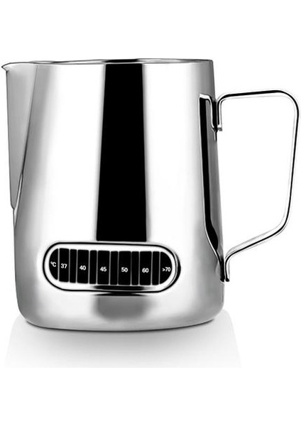 600 ml Paslanmaz Çelik Çekme Çiçek Fincan Kahve Çelenk Silindir ile Sıcaklık Algılama Sivri Sivri Süt Köpük Kupası Cofca Takımları | Kahve Tencere(Yurt Dışından)