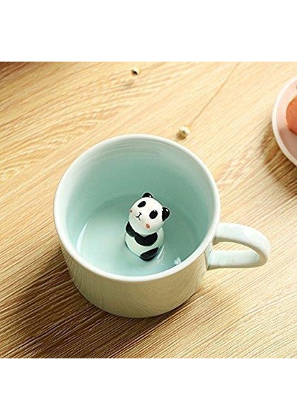 Kahve Süt Çay Seramik Kupalar 3D Hayvan Sabah Kupası ile Panda Içinde En Iyi Hediye Sabah Içecek Düğün Doğum Günleri | Bira Steins(Yurt Dışından)