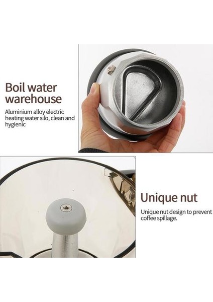 Elektrik Espresso Moka Pot Kahve Percolatörler Kahve Makinesi Stopetop Filtre Percolator(Yurt Dışından)