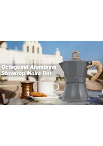 Taşınabilir Espresso Kahve Pot Su Isıtıcısı Ev Mutfak Alüminyum Pot Filtre Pot Moka Pot Set Kahve Gereçleri | Kahve Kapları(Yurt Dışından)