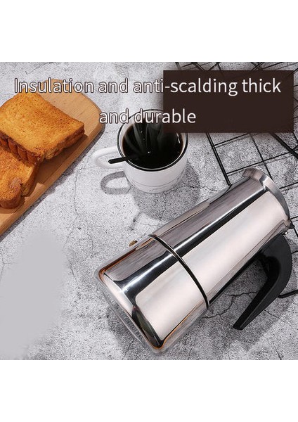 Paslanmaz Çelik Kahve Pot Mocha Espresso Latte Percolator Soba Kahve Makinesi Pot Percolator Içecek Aracı Cafetiere Latte Stopetop | Kahve Tencereler(Yurt Dışından)