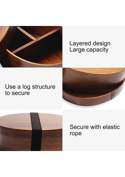 Ahşap Öğle Yemeği Kutusu Kiti Japonya Stil Bento Kutusu Çocuklar Için Suşi Konteyner 1 Layer Sofra Öğrenci Ahşap Öğle Yemeği Kutusu Chopments | Öğle Yemeği Kutuları(Yurt Dışından)