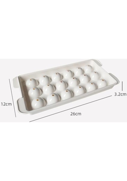 Buz Küpü Tepsi Topu Maker Büyük Silikon Kalıp Dıy 26 cm * 12 cm * 3.2 cm Boyutu Yuvarlak Kalıp Yüksek Kalite Beyaz Kalıp |(Yurt Dışından)