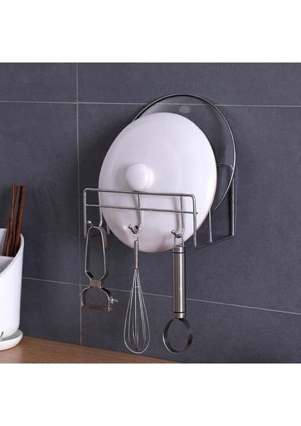 Duvara Monte Punch Ücretsiz Metal Kurutma Tenceresi Pot Raf Kapağı Çok Işlevli Lavabo Sponda Çanak Boşluk Raf Pot Kapak Tutucu Mutfak Için | Raflar ve sahipler (Gümüş)(Yurt Dışından) fiyatları