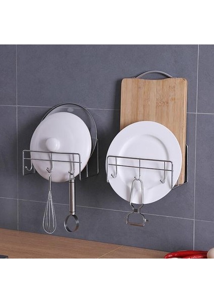 Duvara Monte Punch Ücretsiz Metal Kurutma Tenceresi Pot Raf Kapağı Çok Işlevli Lavabo Sponda Çanak Boşluk Raf Pot Kapak Tutucu Mutfak Için | Raflar ve sahipler (Gümüş)(Yurt Dışından) modelleri
