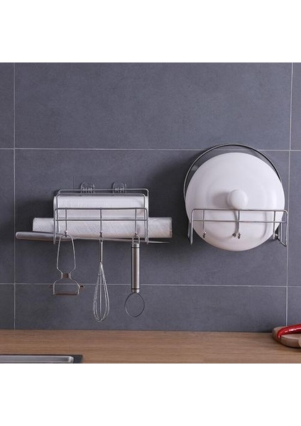Duvara Monte Punch Ücretsiz Metal Kurutma Tenceresi Pot Raf Kapağı Çok Işlevli Lavabo Sponda Çanak Boşluk Raf Pot Kapak Tutucu Mutfak Için | Raflar ve sahipler (Gümüş)(Yurt Dışından) fırsatları