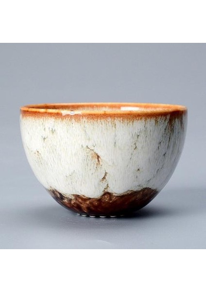 Seramik Fırın Çay Kupası Değişim Porselen Kupa Çay Fincanı Ev Kungfu Çay Kase Tek Fincan Tianmu Jianzhan Kung Fu Teaware Ev Dekor | Teacups (Beyaz)(Yurt Dışından) fiyatları