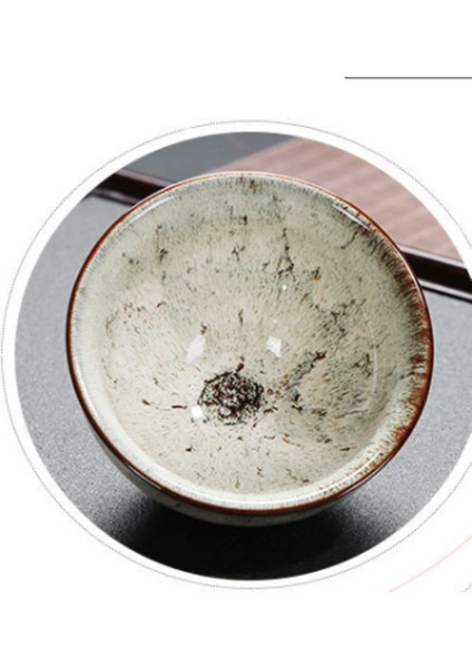 Seramik Fırın Çay Kupası Değişim Porselen Kupa Çay Fincanı Ev Kungfu Çay Kase Tek Fincan Tianmu Jianzhan Kung Fu Teaware Ev Dekor | Teacups (Beyaz)(Yurt Dışından) fırsatları