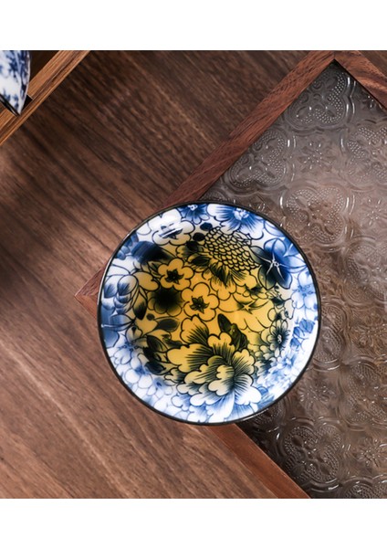 Çin Seramik Çay Bardağı Seti Lüks Vintage 6 Adet Kung Fu Çay Bardağı Celadon Taşınabilir Hediye Tazze Da Çay Ev Ürünleri DG50TC | Teacups(Yurt Dışından)
