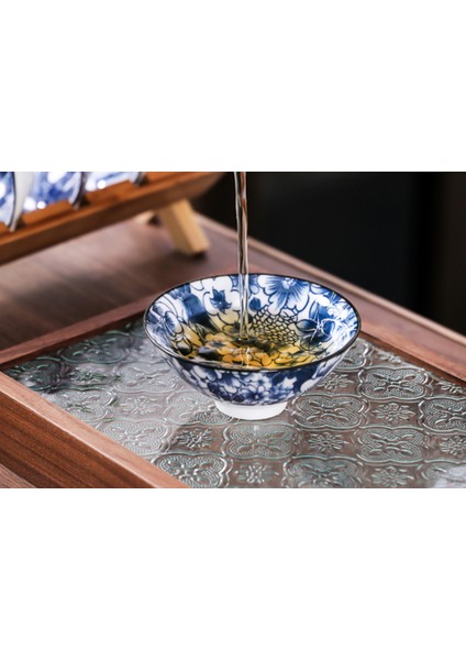 Çin Seramik Çay Bardağı Seti Lüks Vintage 6 Adet Kung Fu Çay Bardağı Celadon Taşınabilir Hediye Tazze Da Çay Ev Ürünleri DG50TC | Teacups(Yurt Dışından)