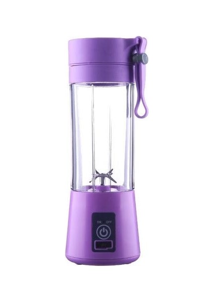 USB Şarj Edilebilir Taşınabilir Kolay Blender Mini Sıkacağı Çok Fonksiyonlu USB Şarj Suyu Kupası Meyve Elektrik Suyu Karıştırma Kupası | Sıkacaklar (Mor)(Yurt Dışından)