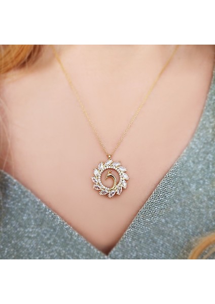 925 Ayar Gümüş Tavuskuşu Kolye fiyatları