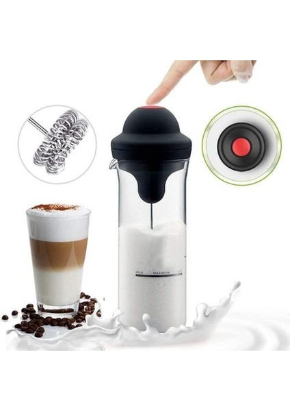 Elektrikli Süt Kolay Frother, Kurşun Geçirmez Kahve Mini Foamer Kahve Foam Makinesi Milk Mikser Için Çırpma Mikseri(Yurt Dışından)